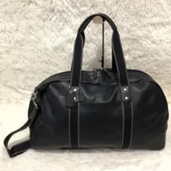 新品同様✨コーチ ボストンバッグ　 ショルダーバッグ　 レザー　2wayブラック
