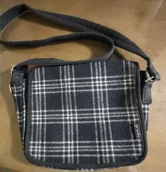 アニエスベー チェック柄ショルダーバッグ