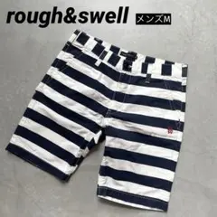 rough&swell ラフアンドスウェル ハーフパンツ ボーダー ゴルフパンツ