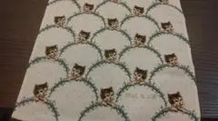 猫のガーゼハンカチ
