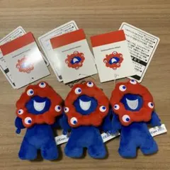 ミャクミャク ぷちマスコットキーチェーン ぬいぐるみ　3個入り