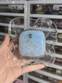 光沢のある青色の樹脂製装飾品スクイーズ