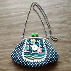 がま口ショルダーバッグ