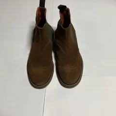 CERBEROのブラウン スエード サイドゴアブーツ