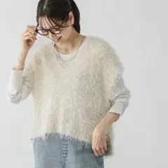 サラサラシャギーベスト/長袖T/581160