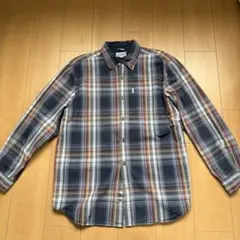 カーハート ボタンダウン オンブレチェックシャツ carharttコットンシャツ