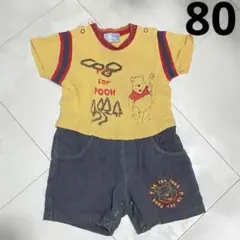 80cm Disney baby プーさん ロンパース　ベビー服　ディズニー