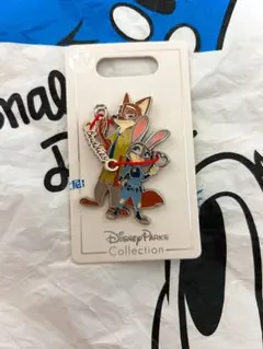 上海ディズニー　ズートピアピンバッチ