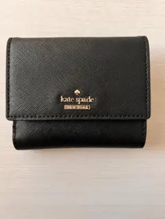 kate spade ブラック 三つ折り財布