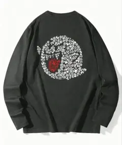 キャラクター デザイン ブラック 長袖カットソー XLサイズ