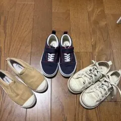 VANS コンバース branches キッズスニーカー　3点セット
