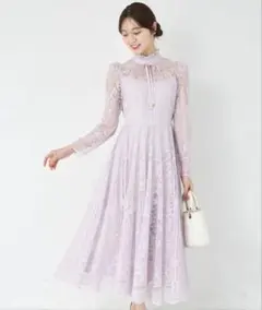 tocco closet レースワンピース パープル