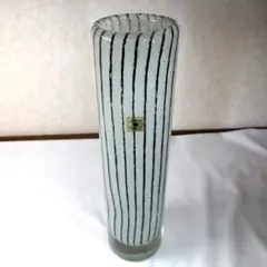 レトロ IWATA GLASS 岩田工芸ガラス 日本製　花器　２個セット 瑠璃ガラスデキャンタ 蓋付瓶 岩田久利 硝子 茶道具 茶懐石 酒器 徳利