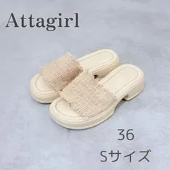 attagirl アタガール サンダル フラット 厚底 白のサムネイル