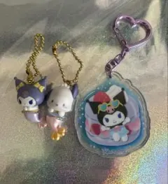 サンリオキャラクター アクリルキーホルダー3個セット