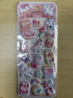 立体シール　ユニコーン