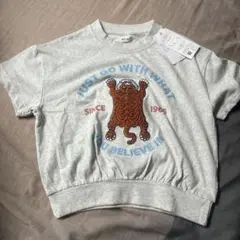 RELA タイガー刺繍 Tシャツ オートミール 110cm