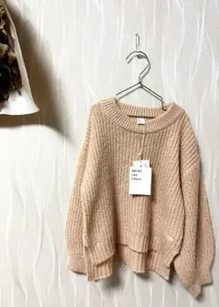 新品未使用 タグ付き アプレレクール ニット 袖 ふんわり セーター