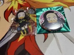 鬼滅　キメツ学園　アクキー　缶バッジ　竈門禰豆子