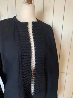 3 希少サイズ　ザオ族　ヤオ族　サパ　民族　ジャケット　黒ザオ族 ハンドメイド