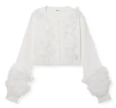 新品タグ付き未使用品　スナイデル　UVカットチュールドッキングニットカーディガン