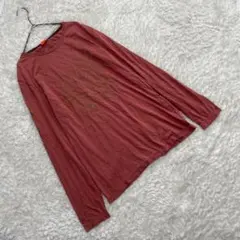 BOSS HUGO BOSS ヒューゴボス　長袖Tシャツ　テラコッタ色　Lのサムネイル