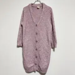 gelato pique ジェラートピケ ロングカーディガン ピンク Fサイズ