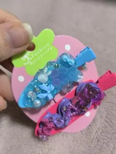 ✧ウィップデコ✧カラフルグミベアをテーマヘアクリップセット