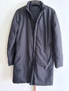 値下げしました！theory 黒 中綿　ロングコート、ジャケット