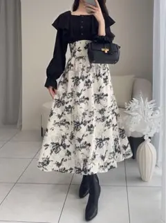 ロングワンピース ロングスカート