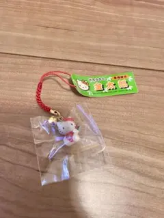 ハローキティ ストラップ 赤　はろうきてぃ　金太郎