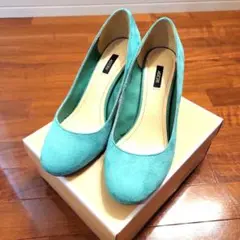 REZOYヒール8㎝/パステルグリーン