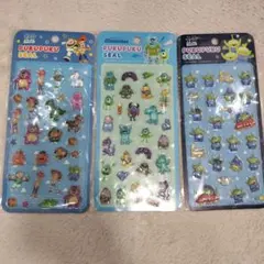 トイ・ストーリーモンスターズインク ぷくぷくシール 3パックセット