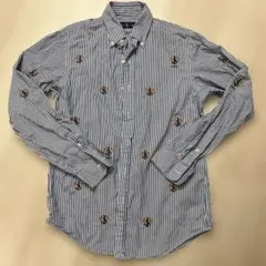 【美品】アンカー刺繍　Ralph Lauren ストライプシャツ SP