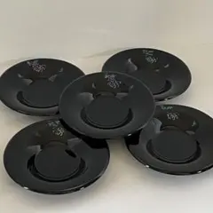琉球漆器　銘々皿　黒漆　螺鈿 夫婦鶴　5枚セット 琉球漆器 銘々皿 黒漆 螺鈿 夫婦鶴 5枚セット - メルカリ