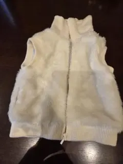 pudi ホワイトファーベスト 110サイズ