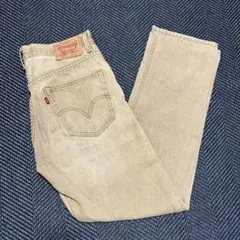 【希少カラー】リーバイス505 レギュラーフィット W32 ベージュ 香港製