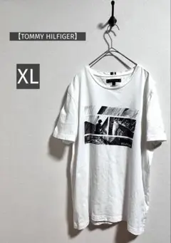 【TOMMY HILFIGER】トミーヒルフィガー Tシャツ XL ホワイト