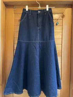 earth music&ecology ペプラムマーメイドデニムスカート