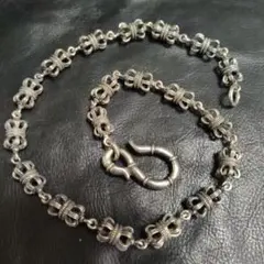 シルバー925 クラウンモチーフ ウォレットチェーン 約54cm 97.8g