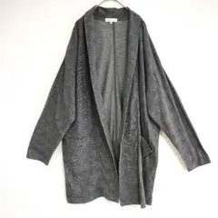 THESHOP TK グレー カーディガン ゆったりXL オーバーサイズ リネンのサムネイル