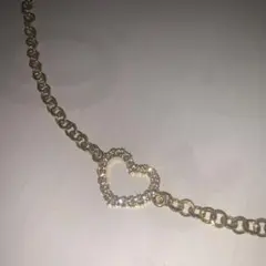 ハート型ブレスレット ゴールド