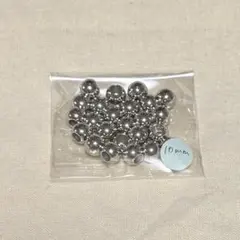 シルバーカラー　10mm 22個　大穴ビーズ　匿名配送