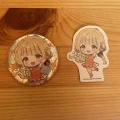 学マス 大運動会 缶バッジ シール 藤田ことね