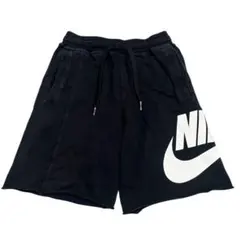 NIKE ブラック　ビッグロゴプリント　綿100% 130