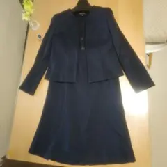 INDIVI ネイビー スーツ セット　サイズ7号