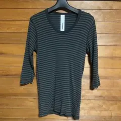 attachment カットソー ボーダー 7部丈 プリモア カズユキクマガイ