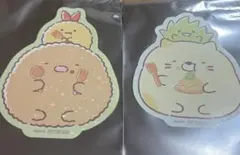 すみっコぐらし たぬきのまんまるレストラン ビッグステッカー 2枚セット