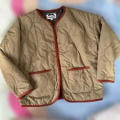 MARKEY'Sキルティングジャケット 140 マーキーズ　カーキ　オレンジ
