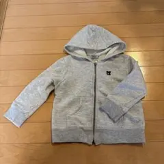 DOUBLE.B グレー フード付きトレーナー 100
